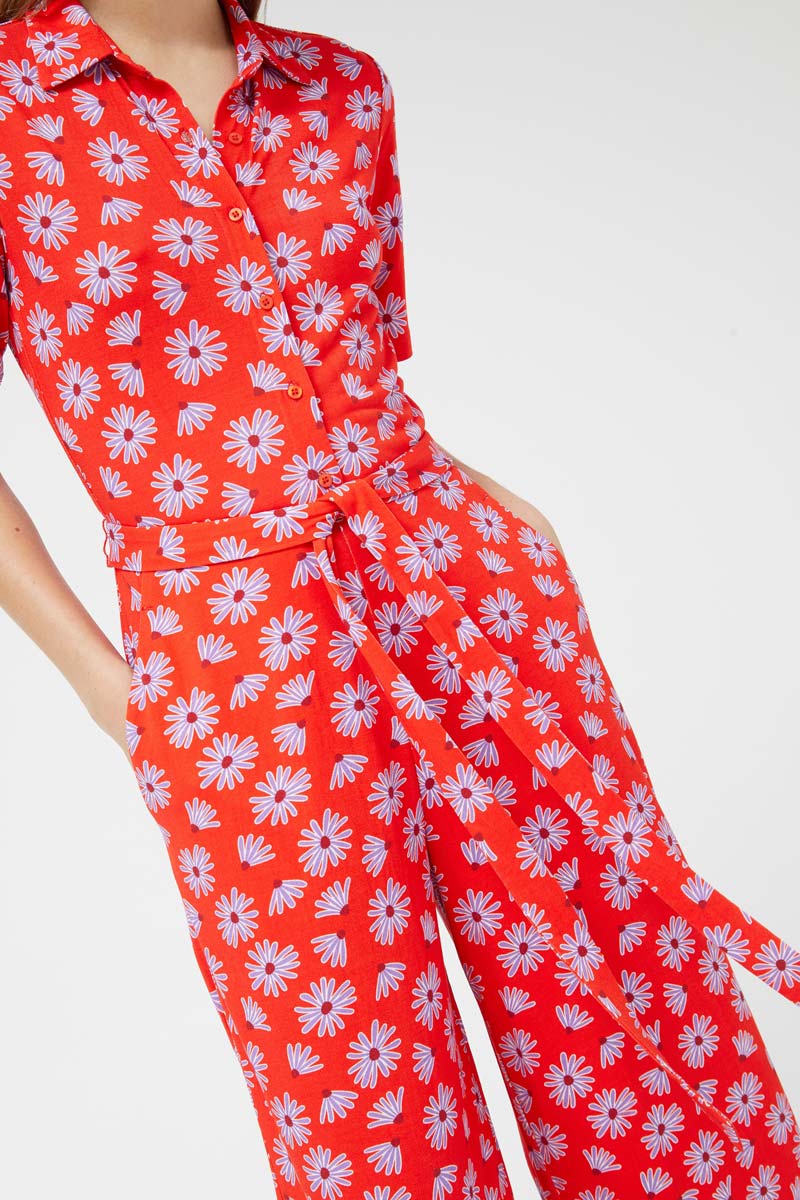 Bellis Floral Long Jumpsuit - Image 3