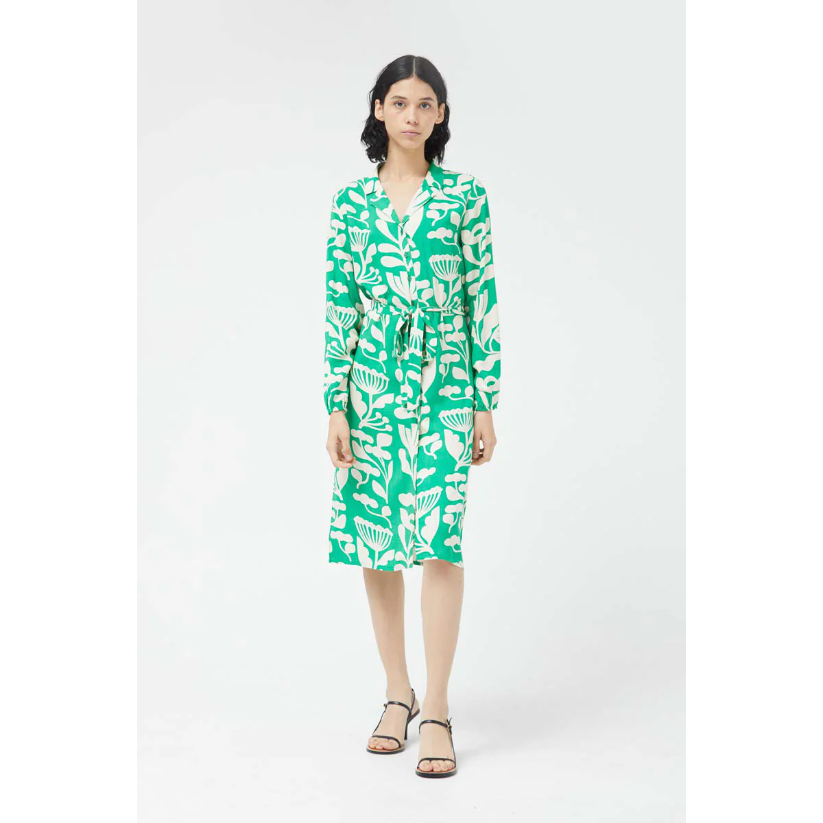 Hortencia Floral Midi Dress