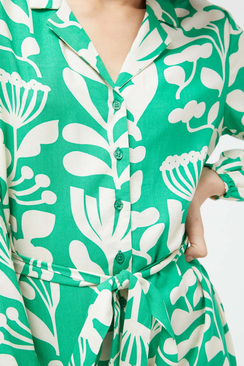 Hortencia Floral Midi Dress - Image 3