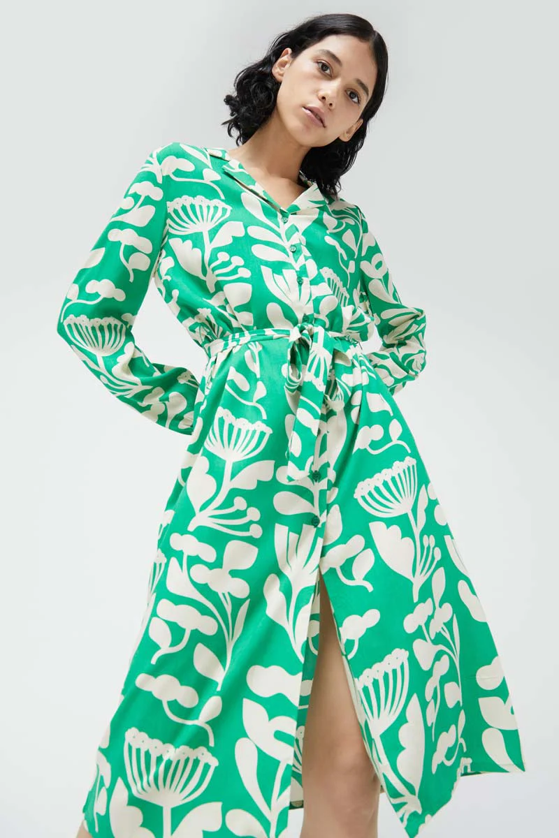 Hortencia Floral Midi Dress - Image 4