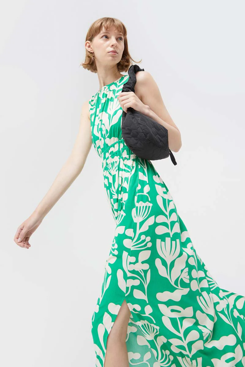 Hortencia Floral Sleeveless Long Dress - Image 4
