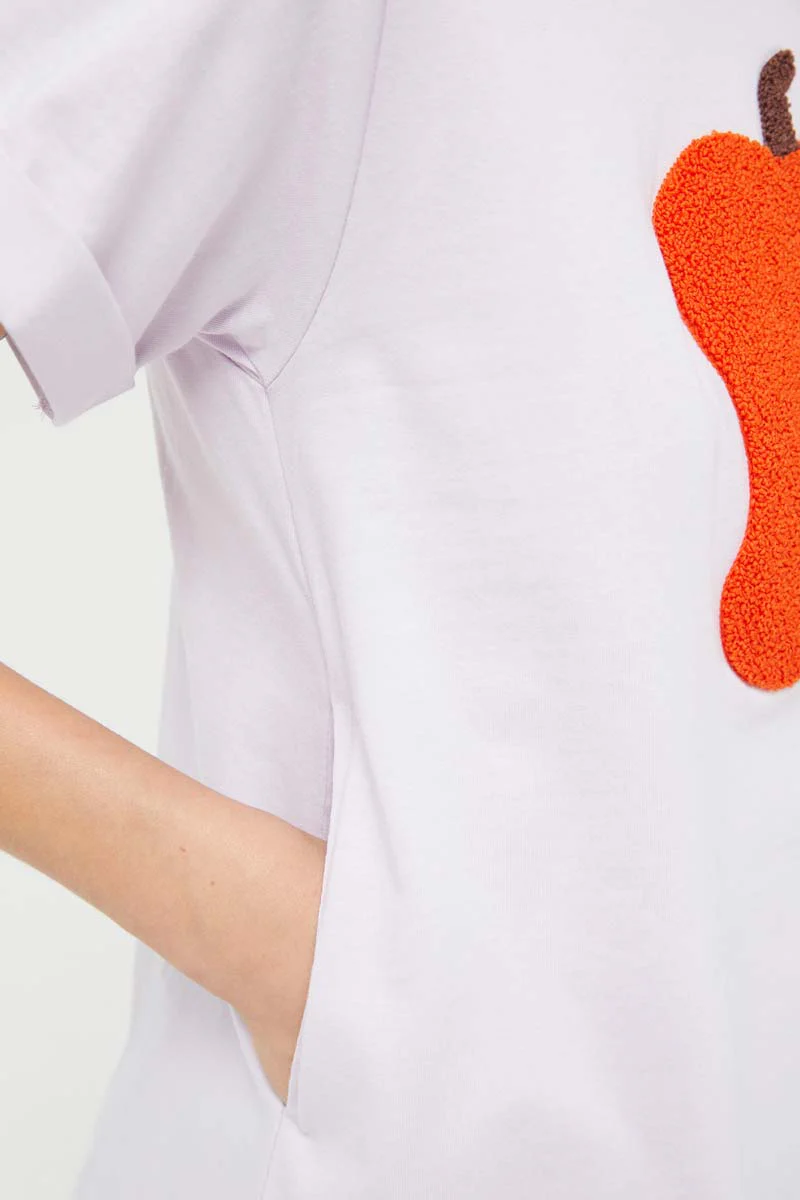 Lilac Pepper Print T-Shirt - Image 3