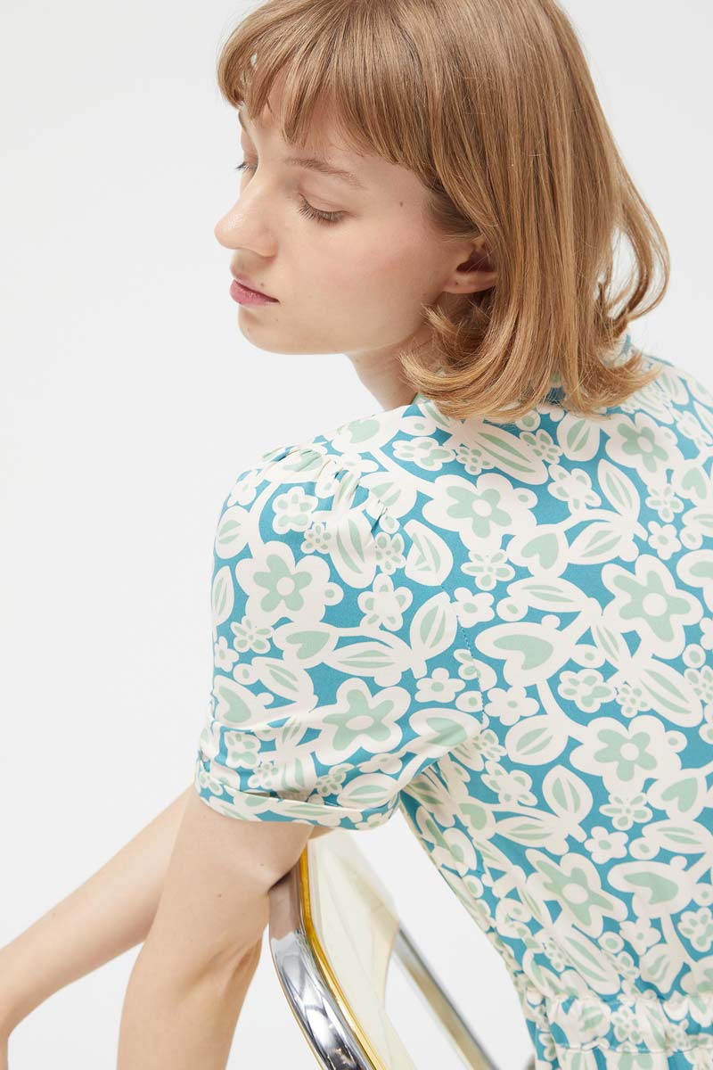 Swamp Floral Shirt Midi Dress - Image 3