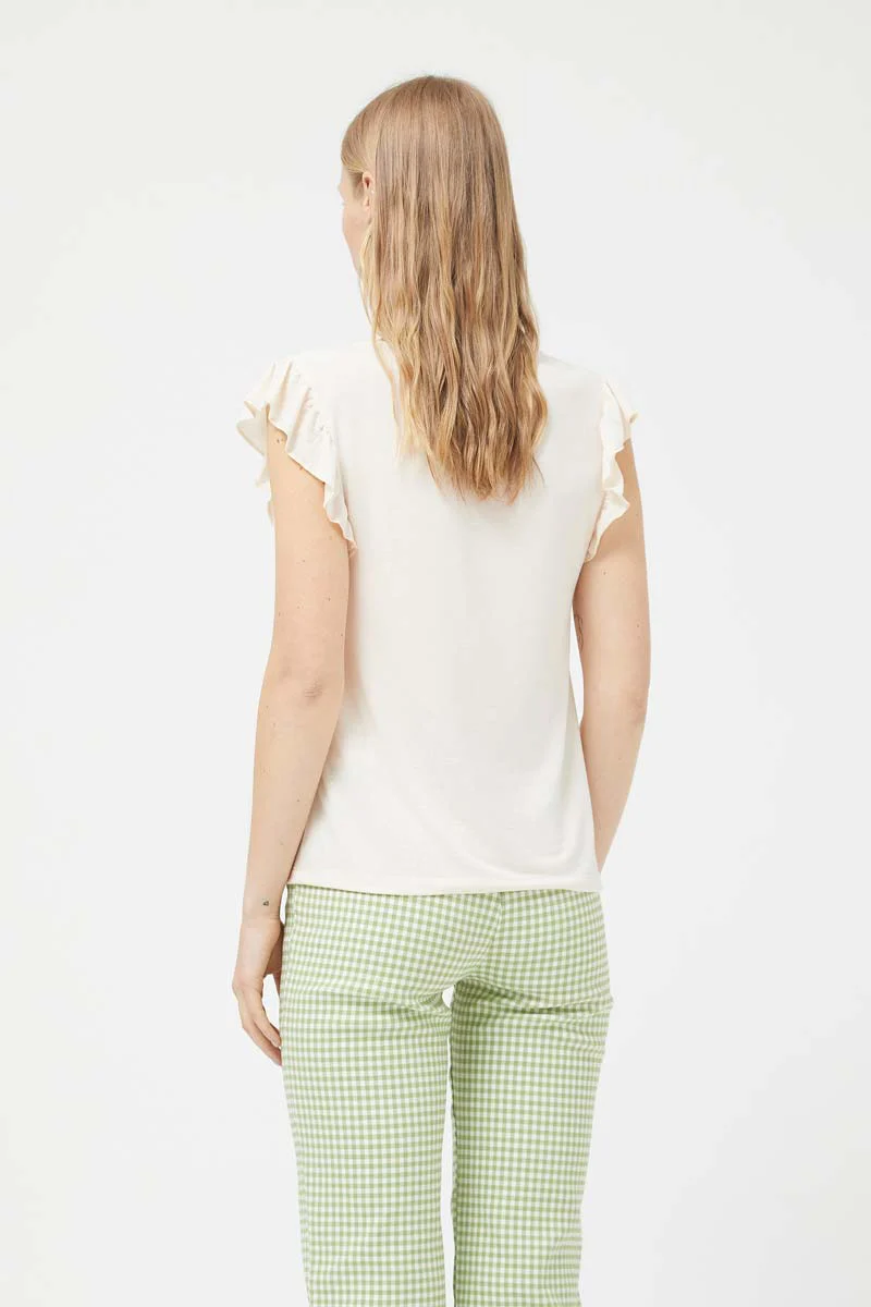White V-neck Top - Image 2