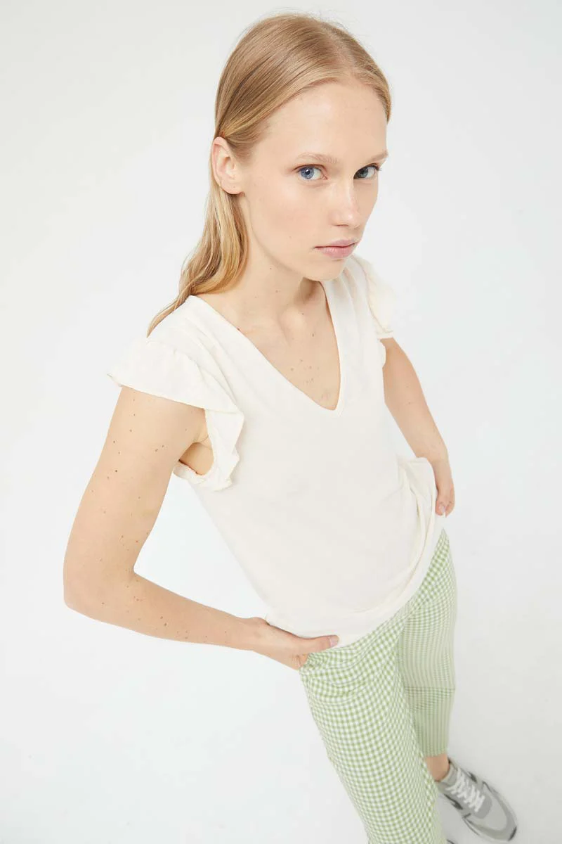 White V-neck Top - Image 6
