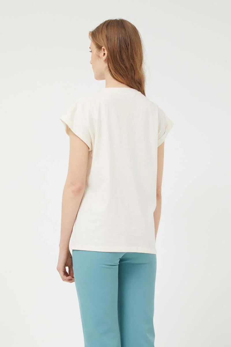 White Yuzu Short Sleeve T-Shirt - Image 3