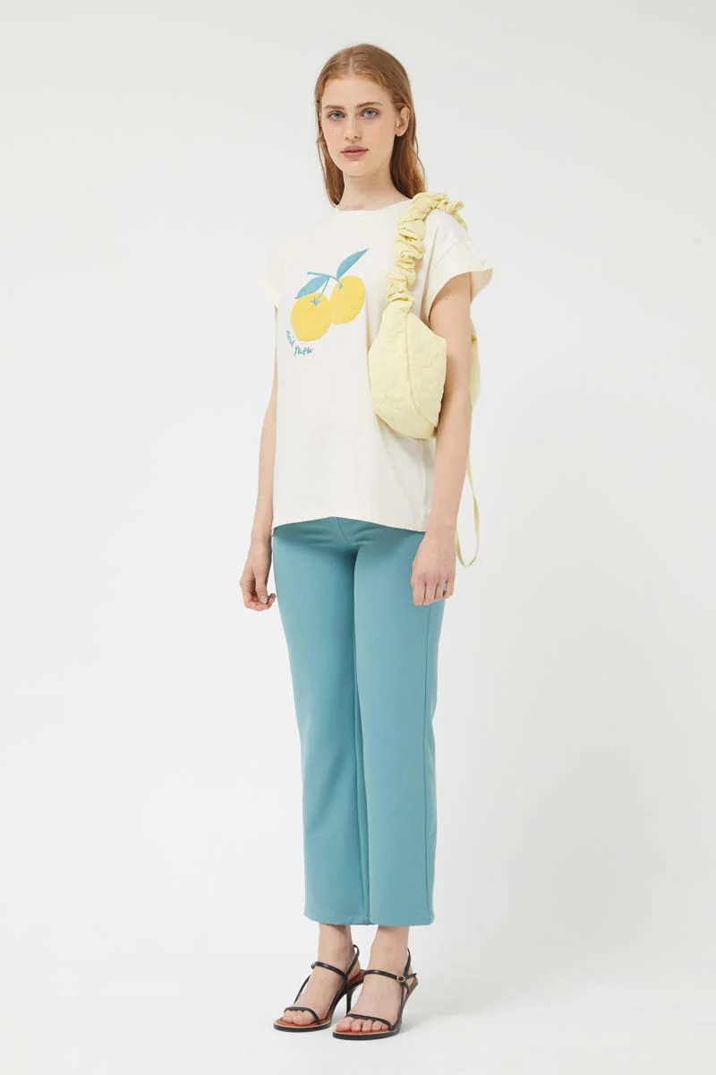 White Yuzu Short Sleeve T-Shirt - Image 5