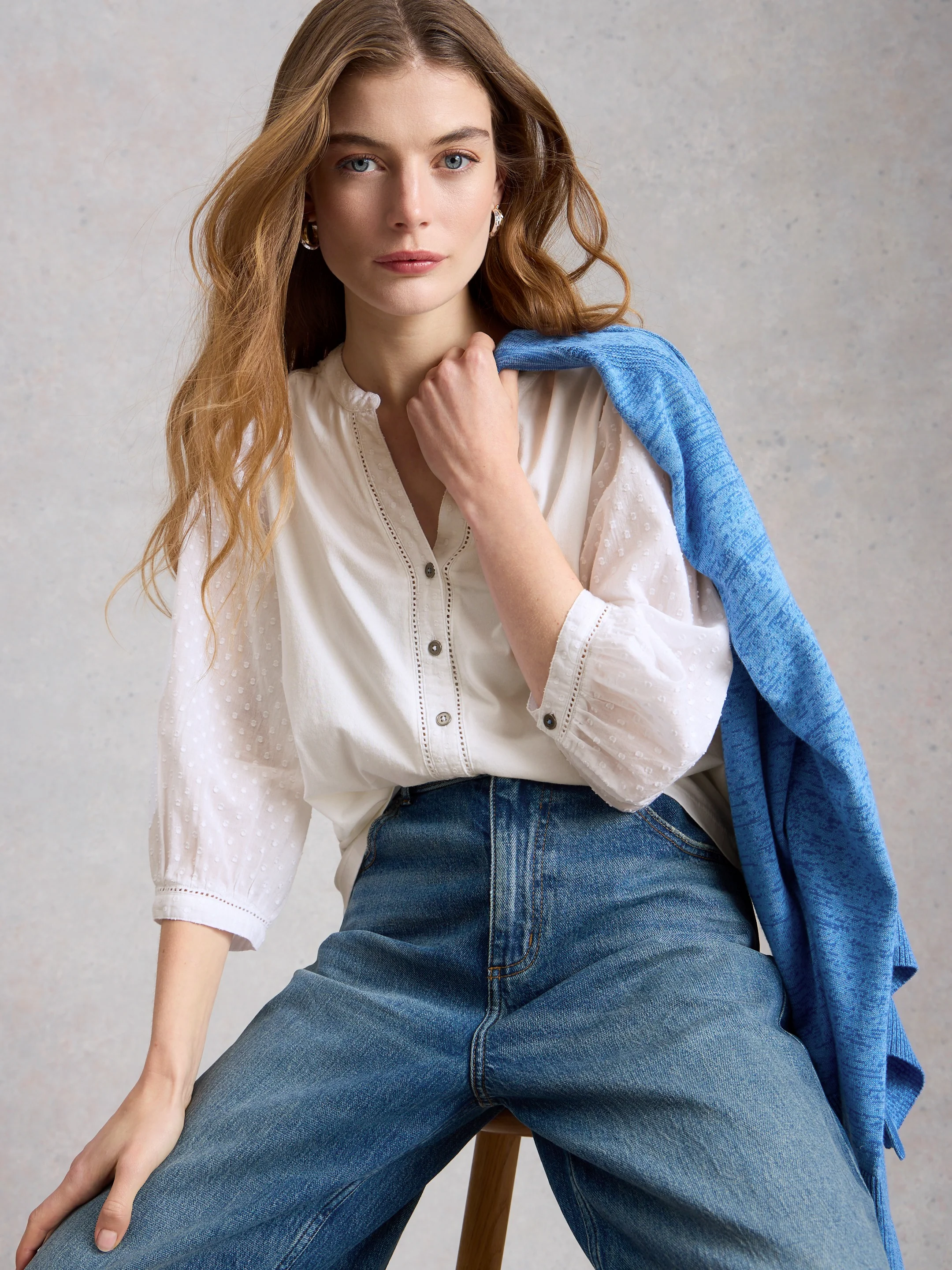 Daisy Dobby Mix Top - Image 3