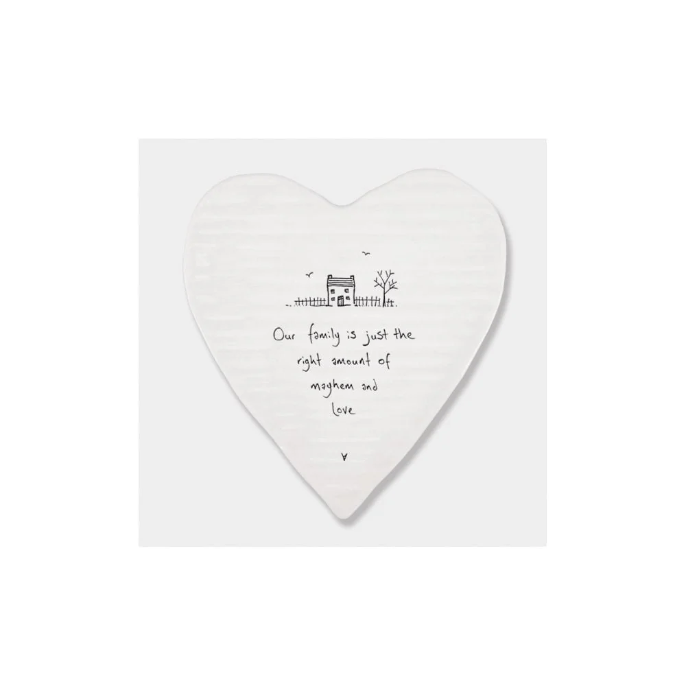 Heart Coaster - Our Family Just The Amount
