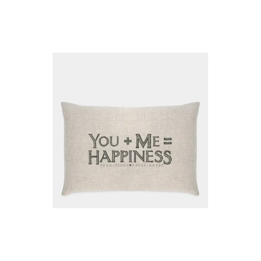 Long Cushion - You+Me=Happiness