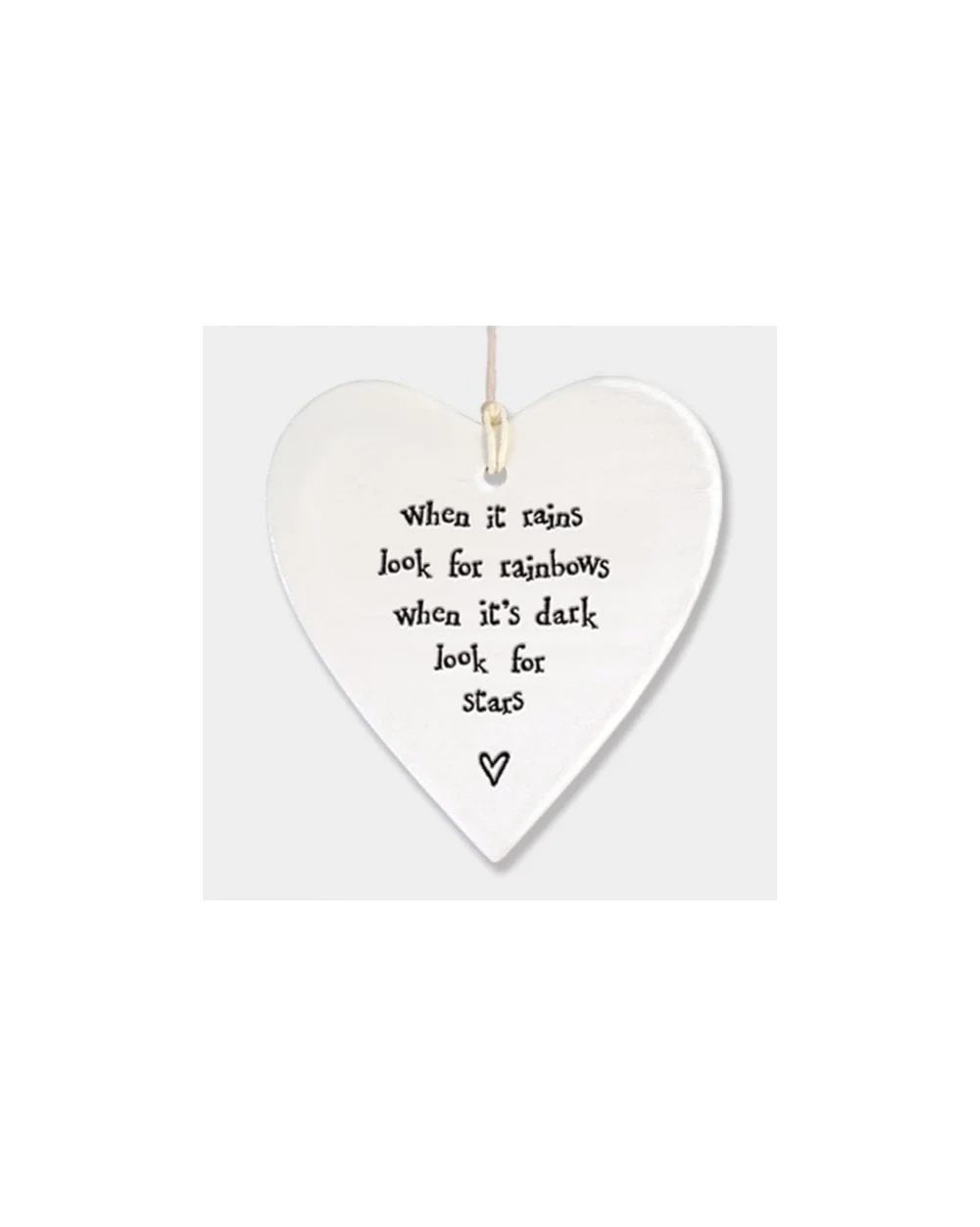 Porcelain Round Heart - When It Rains