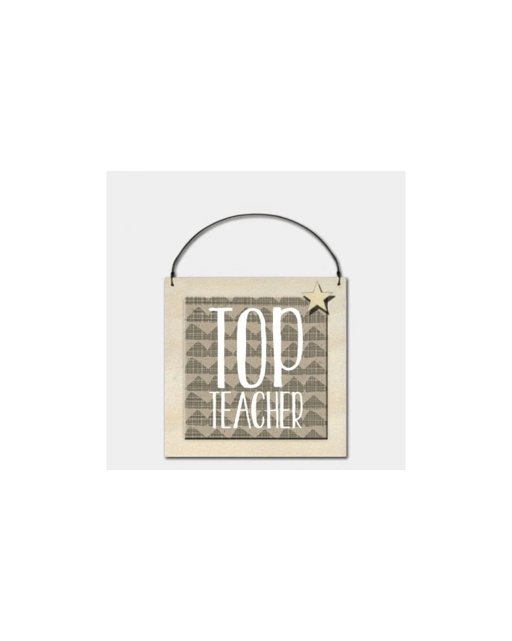 Sml Wood Sign - Top Teacher