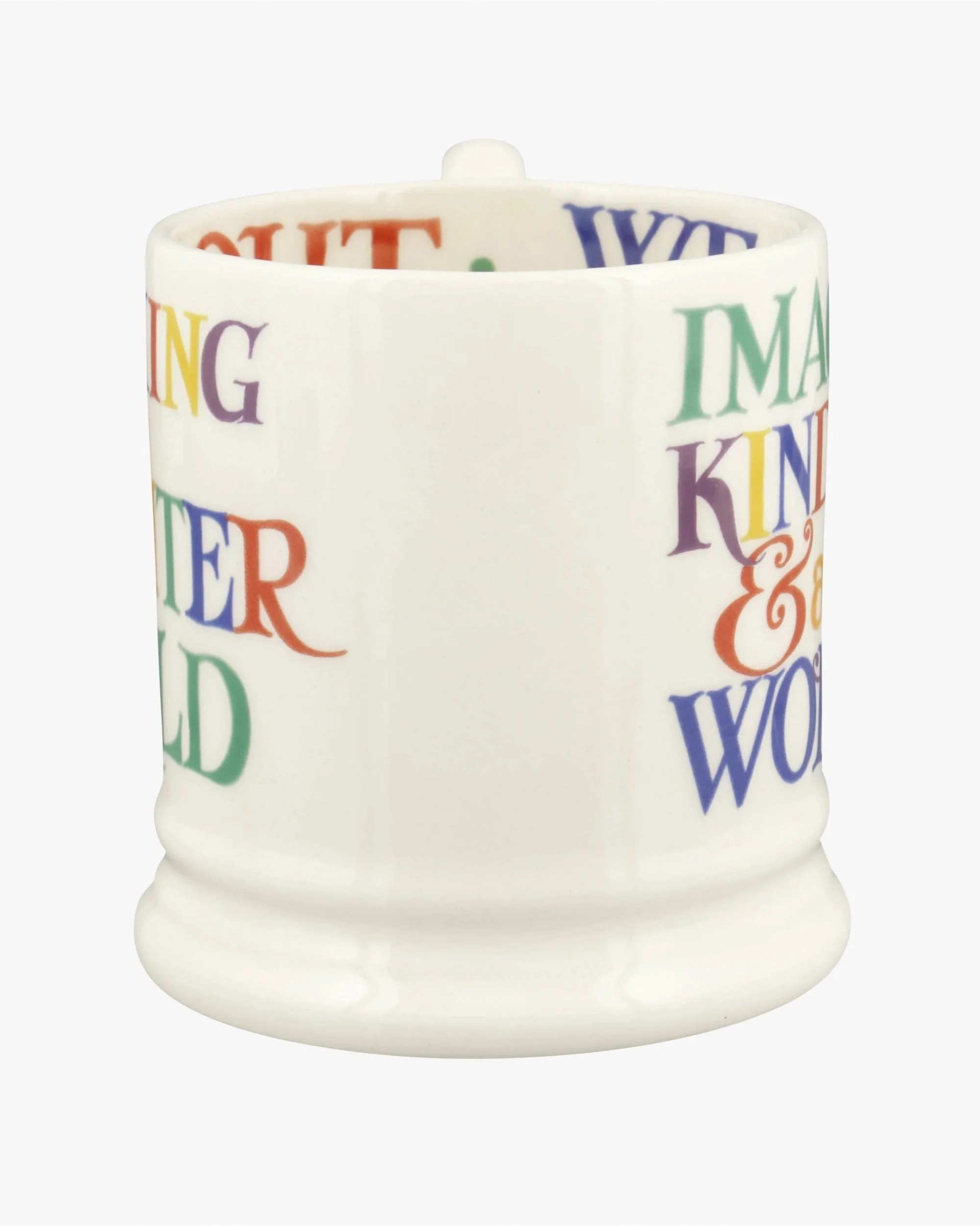 Rainbow Toast Kindness & A Fair World 1/2 Pint Mug - Image 2