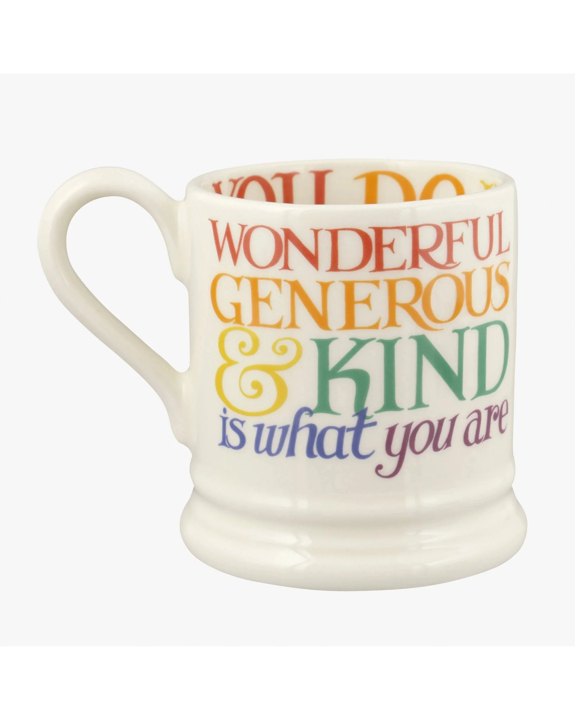Rainbow Toast Thank You 1/2 Pint Mug - Image 2