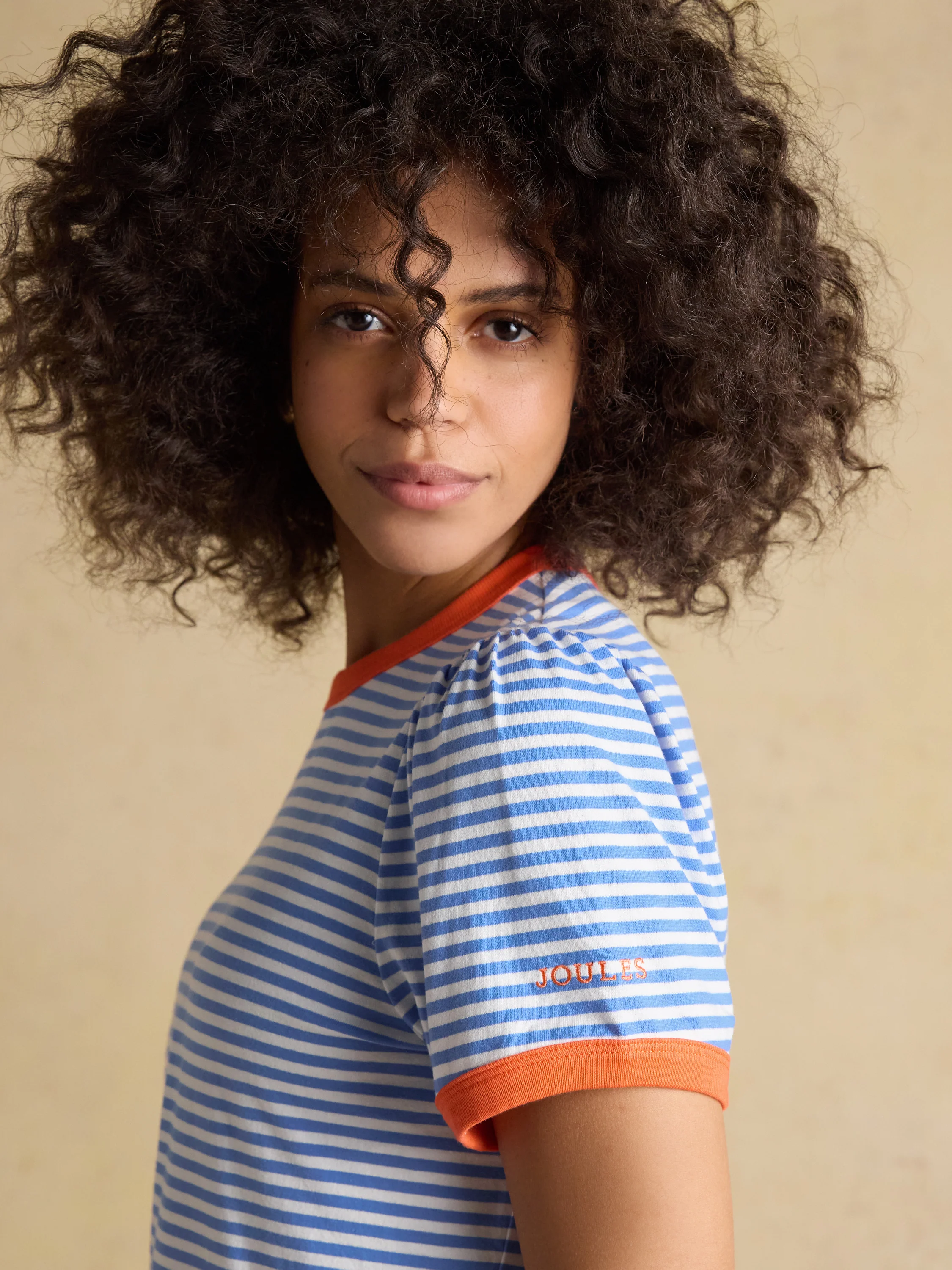 Erin Stripe Short Sleeve T-Shirt - Image 4