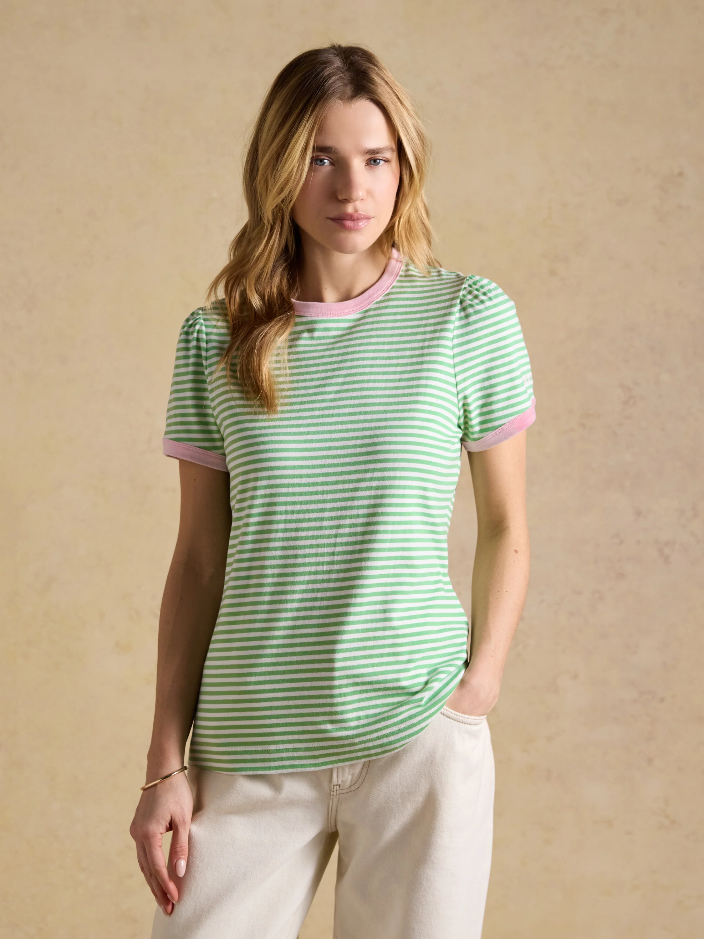 Erin Stripe Short Sleeve T-Shirt - Image 7