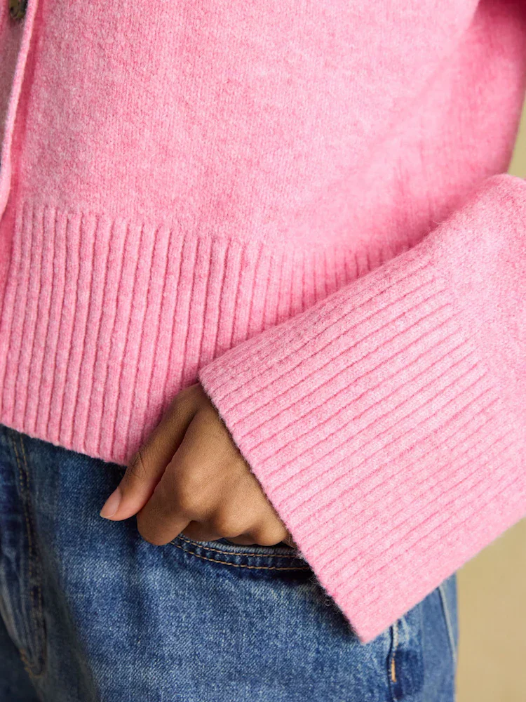 Esme Relaxed Knitted Button Up Cardigan - Image 9