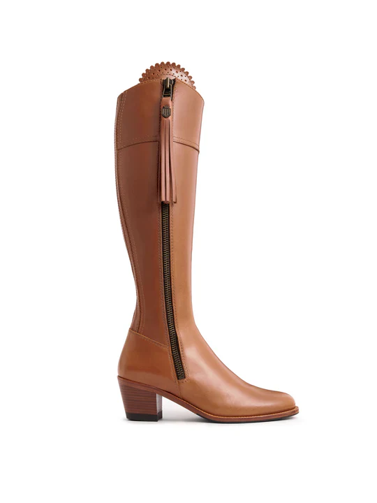 Women's Regina Leather Heeled Boot (Sporting Fit) Size 5 - Image 4