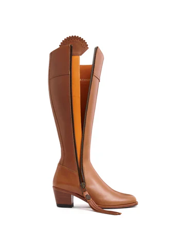 Women's Regina Leather Heeled Boot (Sporting Fit) Size 5 - Image 5
