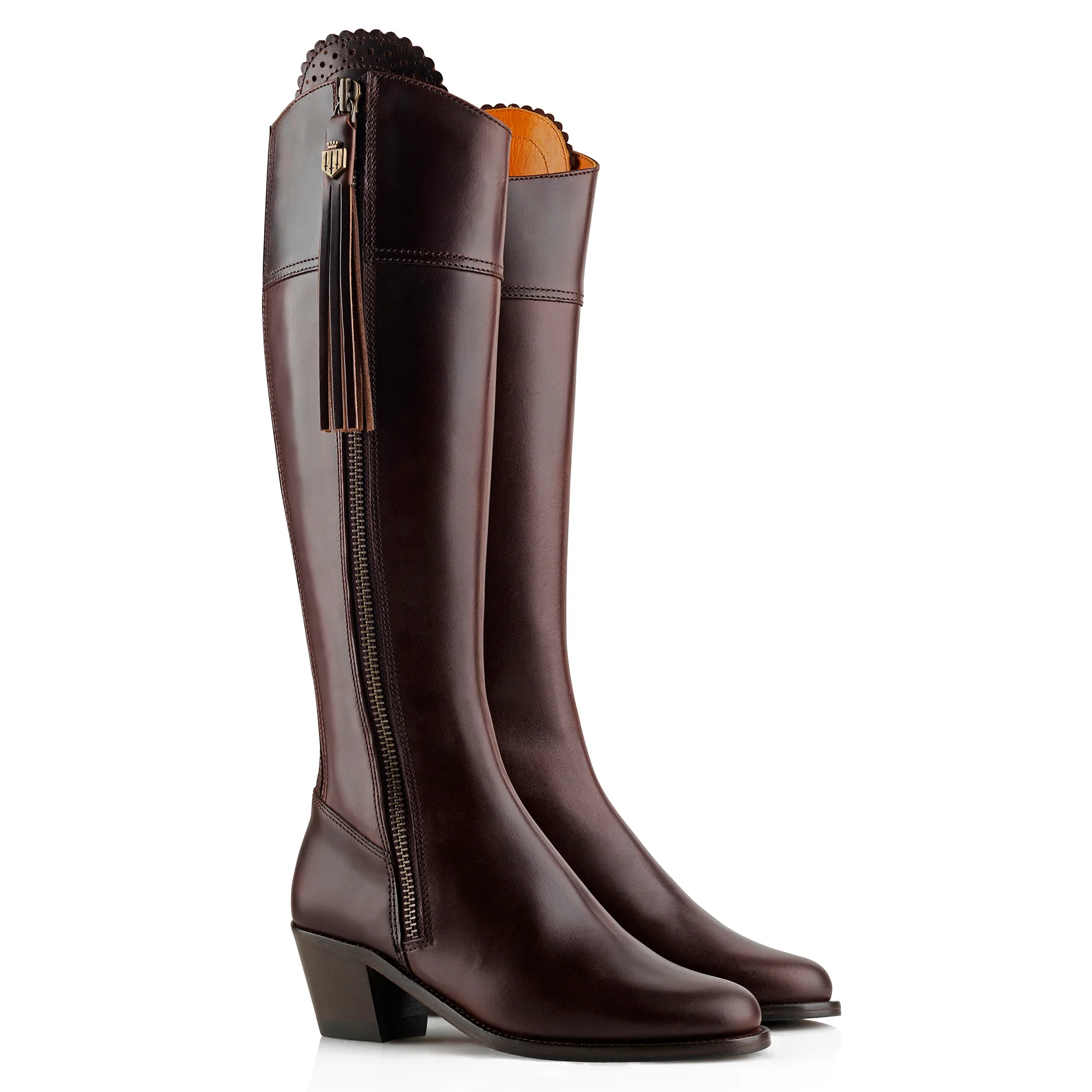 Women's Regina Leather Heeled Boots (Narrow Fit)