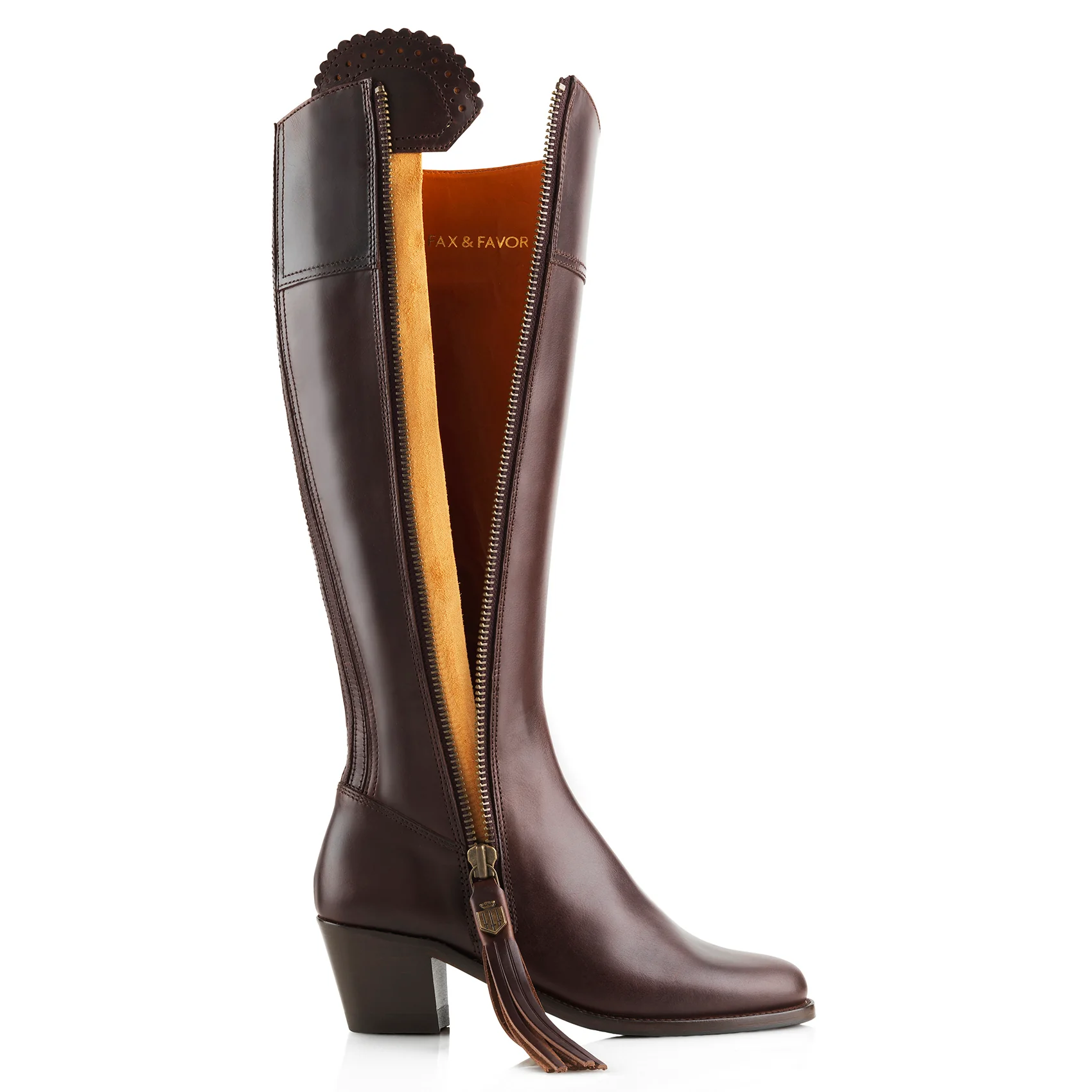 Women's Regina Leather Heeled Boots (Narrow Fit) - Image 5