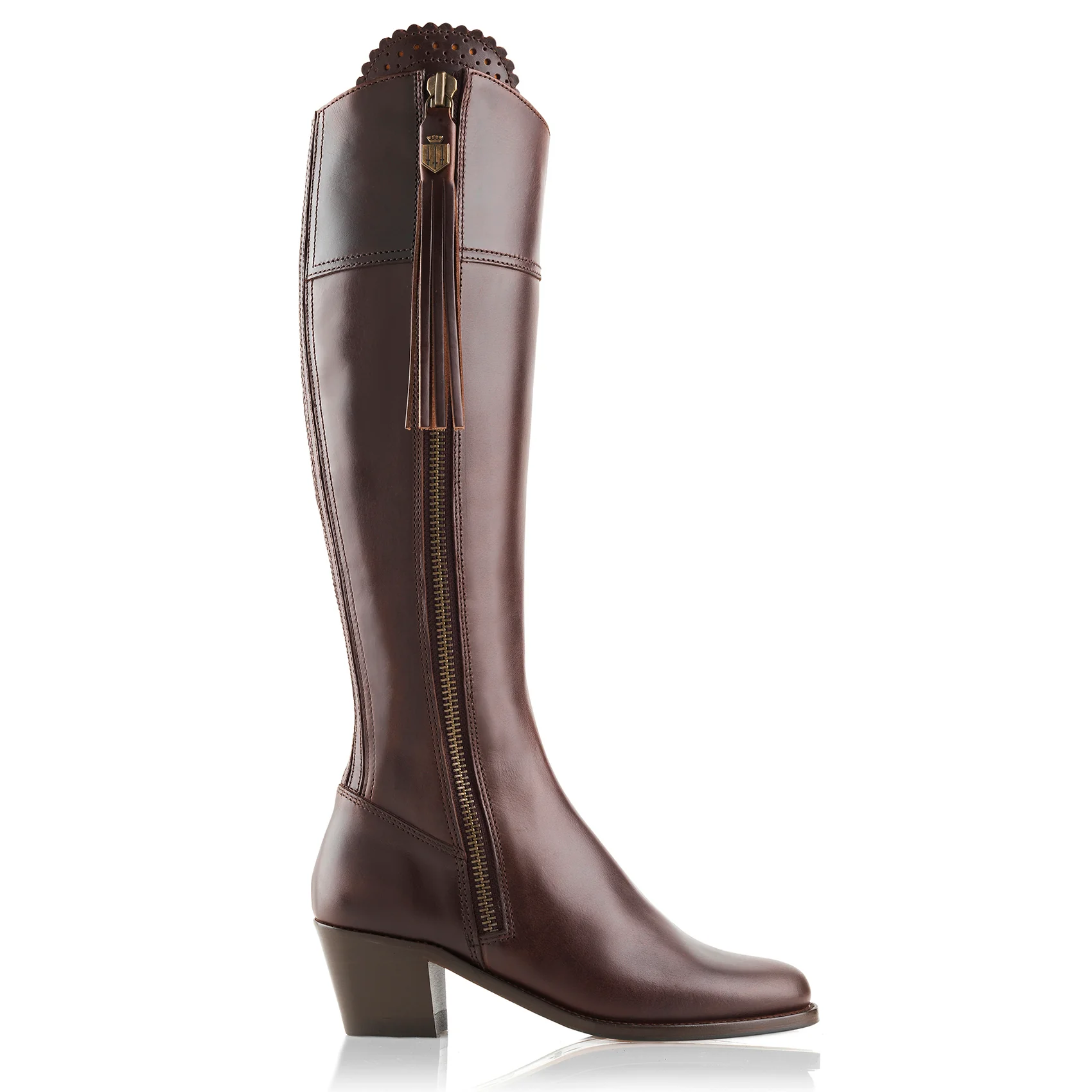 Women's Regina Leather Heeled Boots (Regular Fit) - Image 2