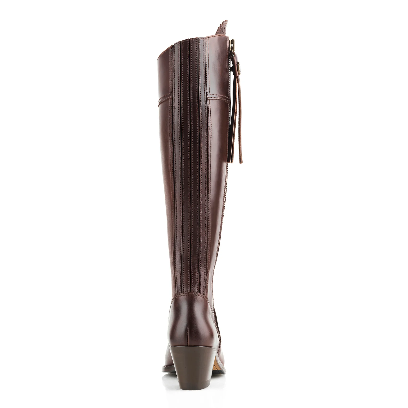 Women's Regina Leather Heeled Boots (Regular Fit) - Image 3