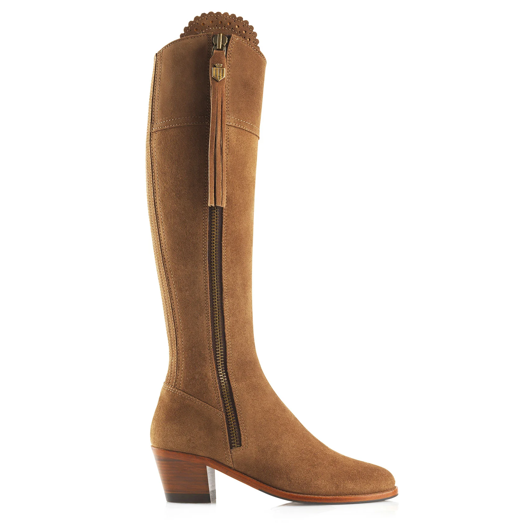 Womens Regina Suede Heeled Boots (Regular Fit) - Image 2