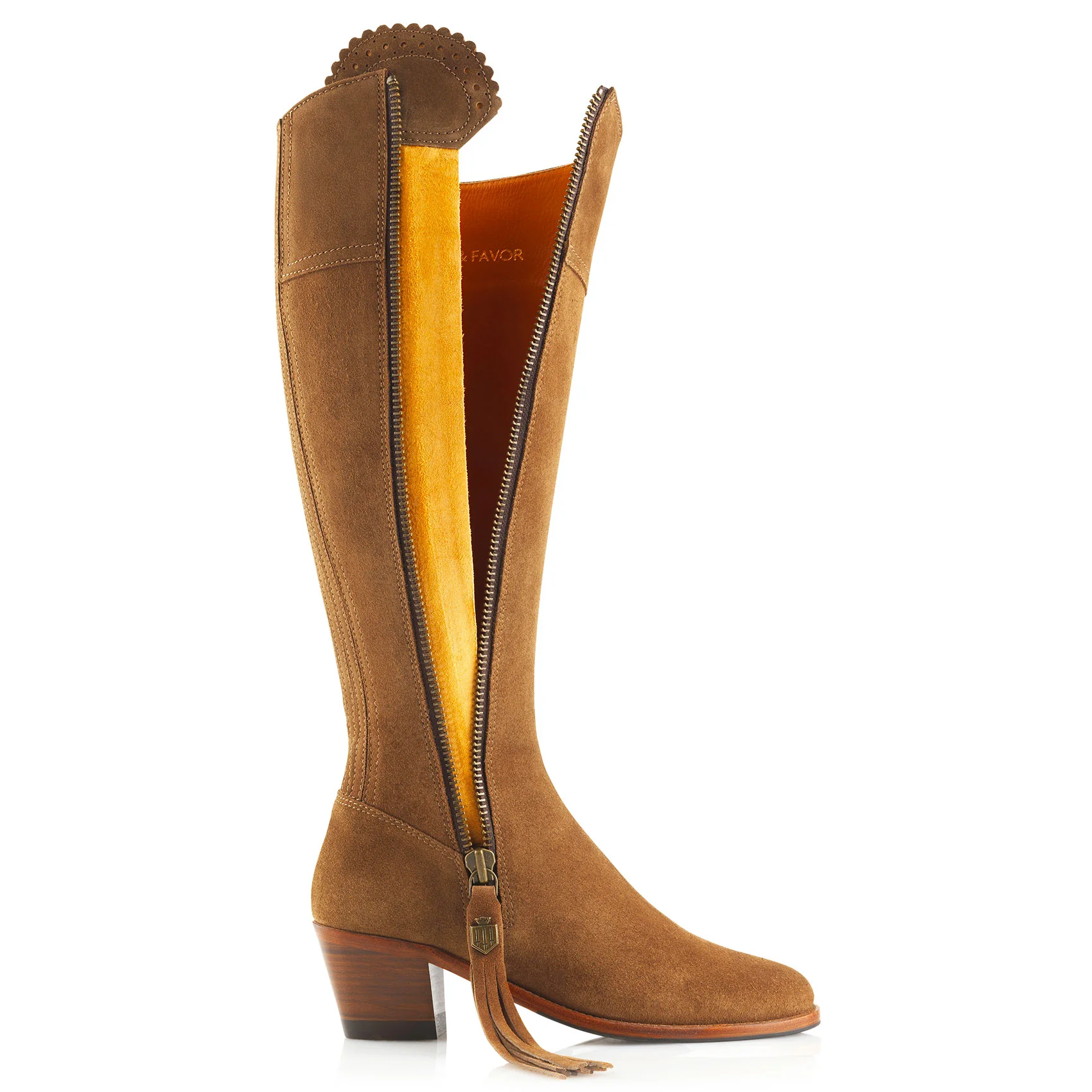 Womens Regina Suede Heeled Boots (Regular Fit) - Image 3
