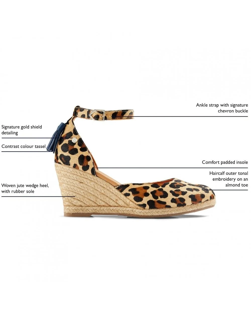 Monaco Haircalf Wedge Espadrille - Image 6