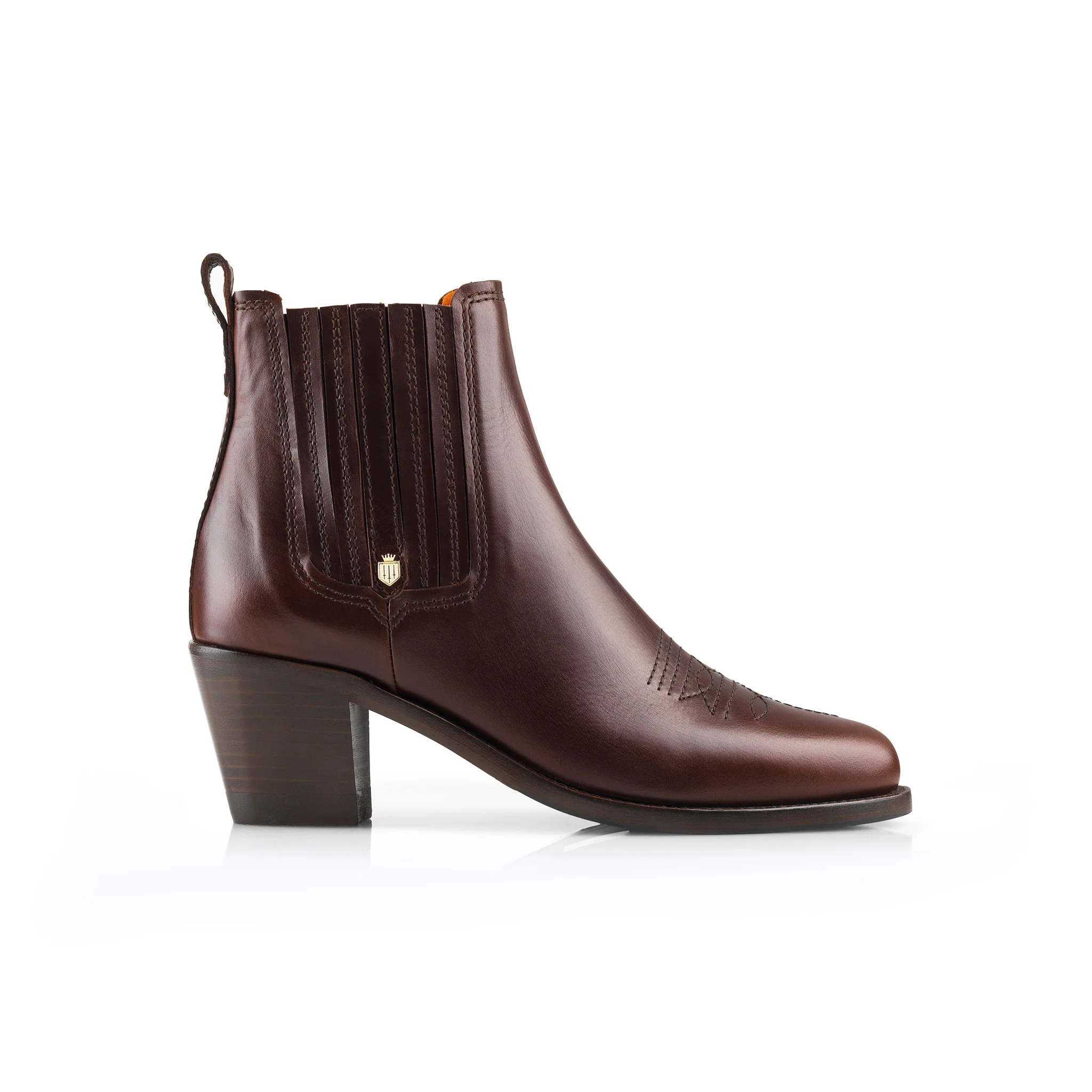 Rockingham Leather Heeled Ankle Boots - Image 2