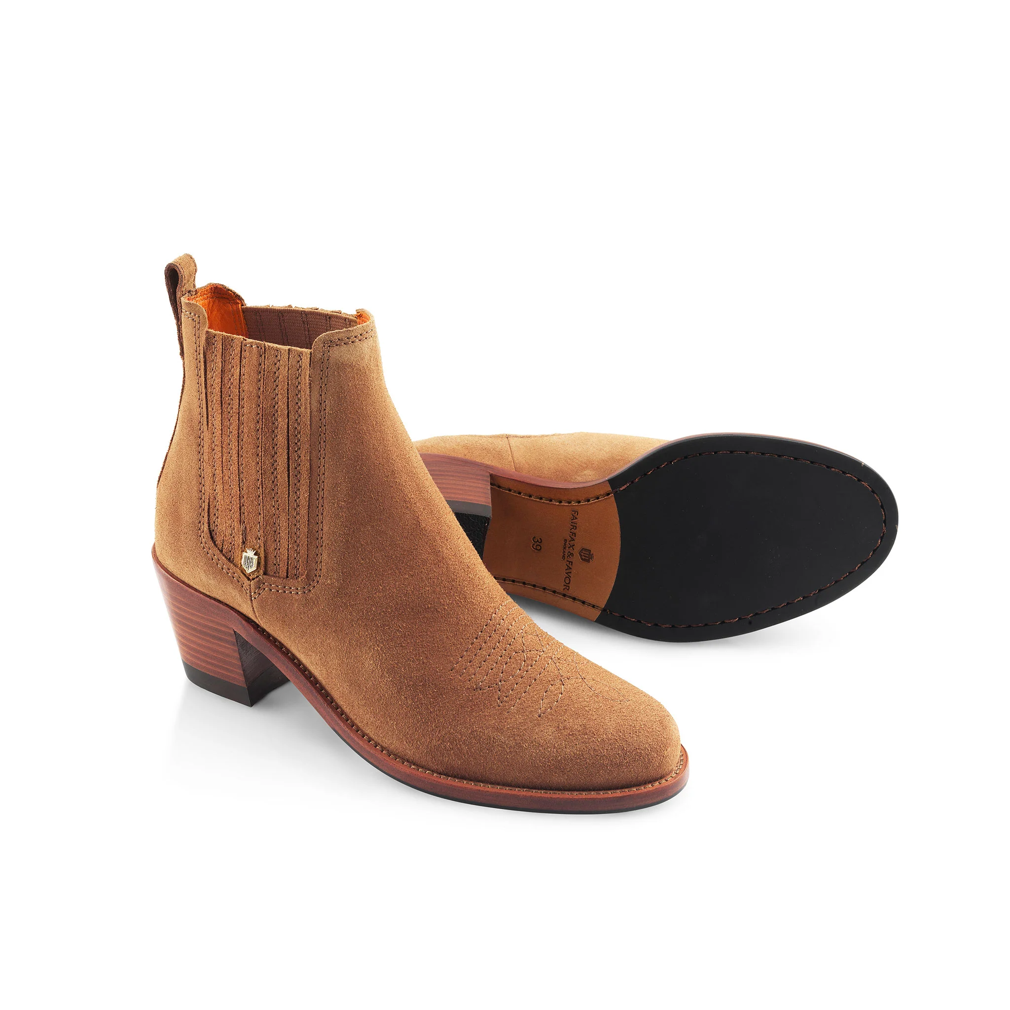 Rockingham Suede Heeled Ankle Boots - Image 3