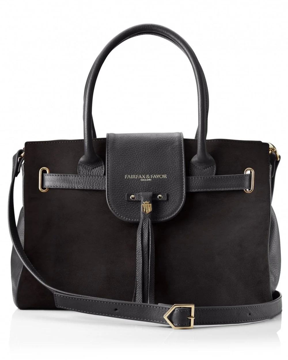 Windsor Leather and Suede Handbag - Image 7