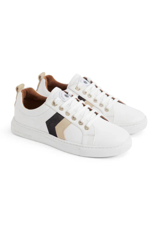 Womens Alexandra Leather Trainers - Image 4
