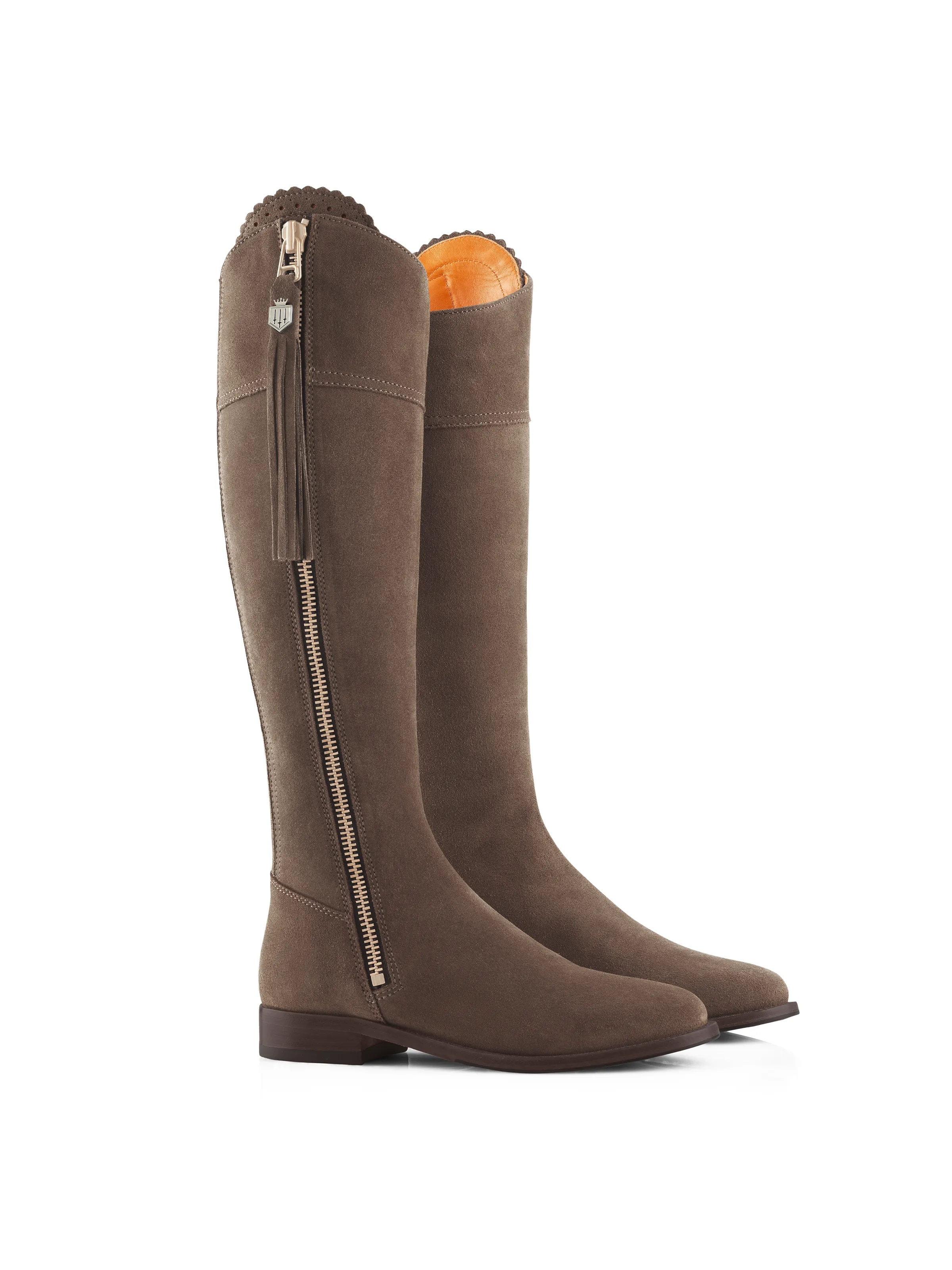 Women's Regina Suede Flat Boots (Regular Fit) - Image 36