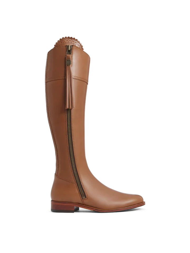 Women's Regina Leather Flat Boots (Regular Fit) - Image 2
