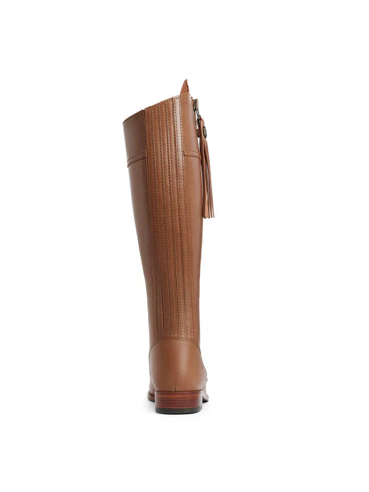 Women's Regina Leather Flat Boots (Regular Fit) - Image 4