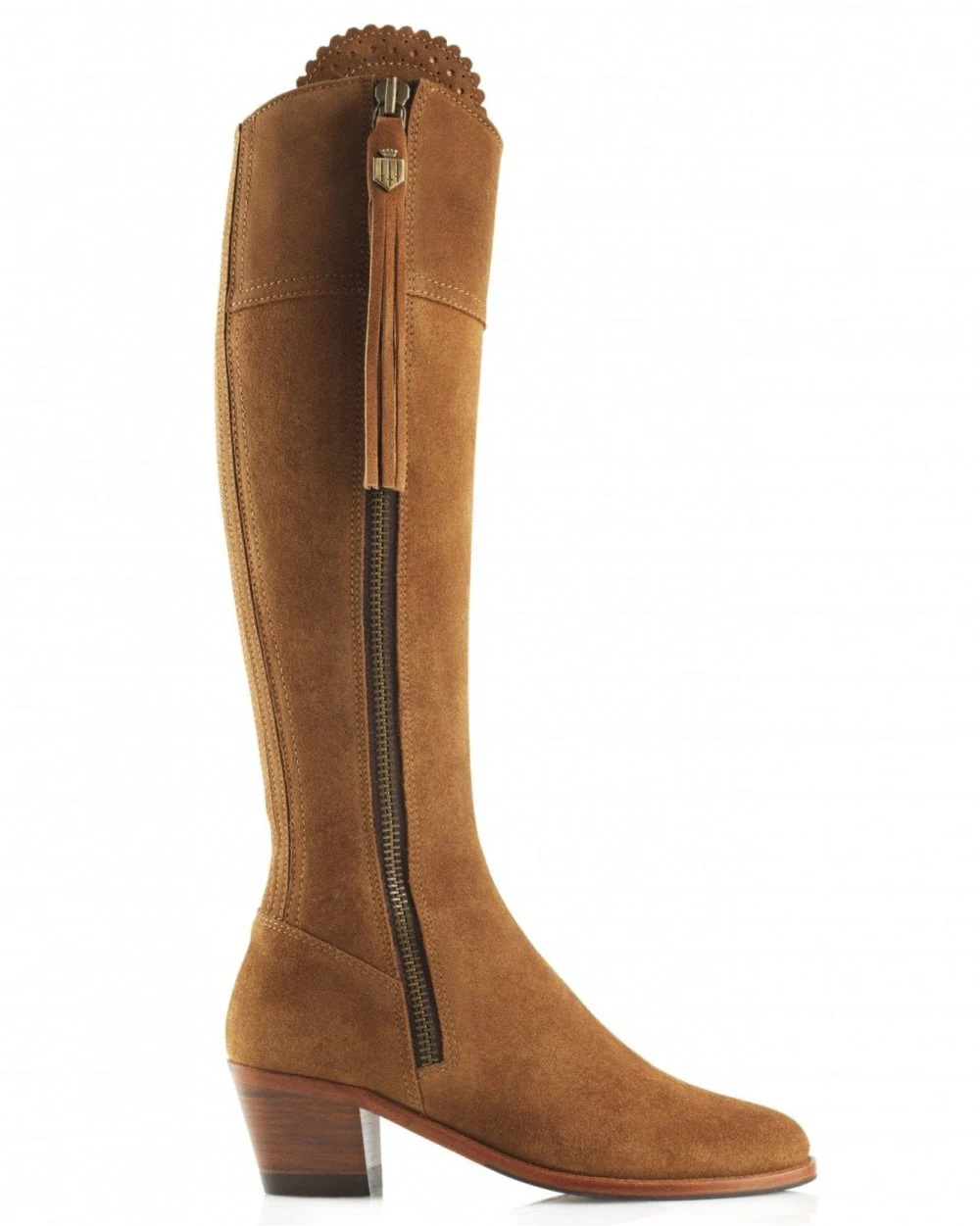 Women's Regina Suede Heeled Boots (Sporting Fit) - Image 2