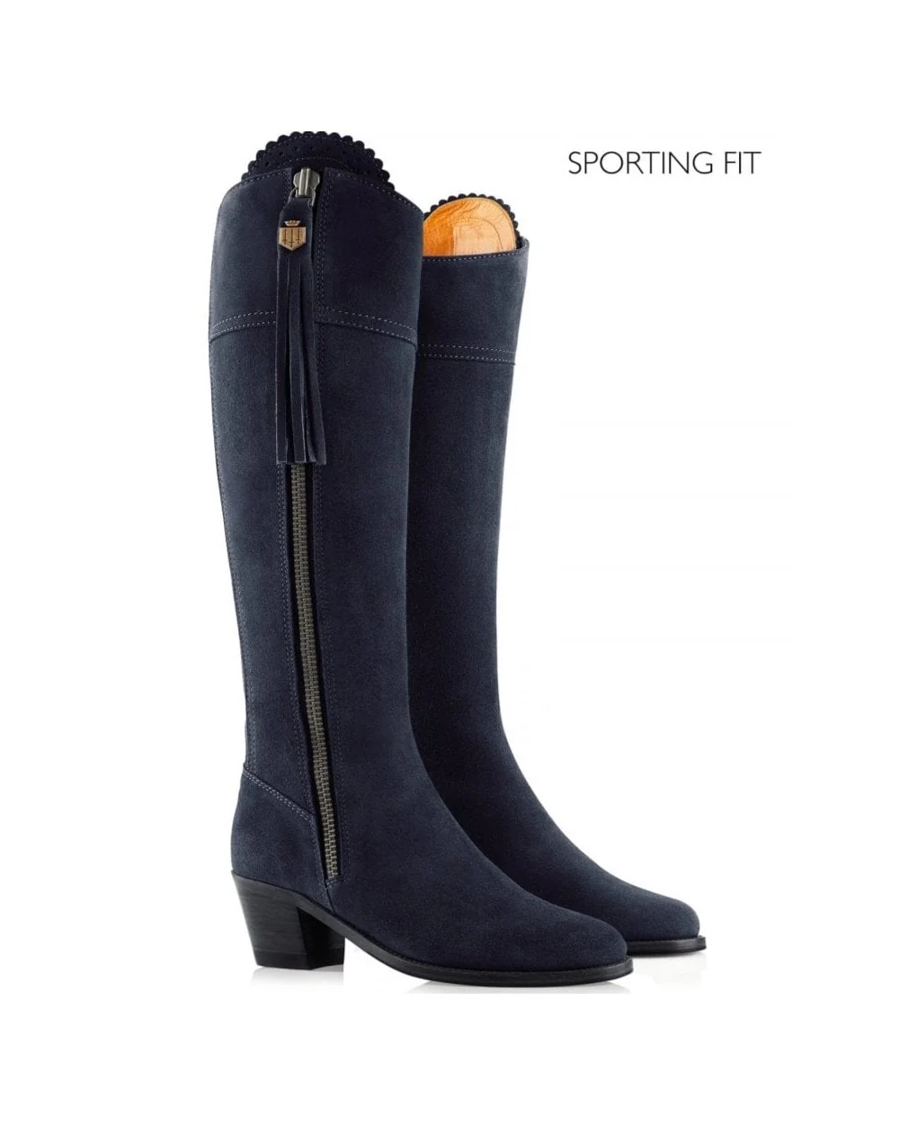 Women's Regina Suede Heeled Boots (Sporting Fit) - Image 4