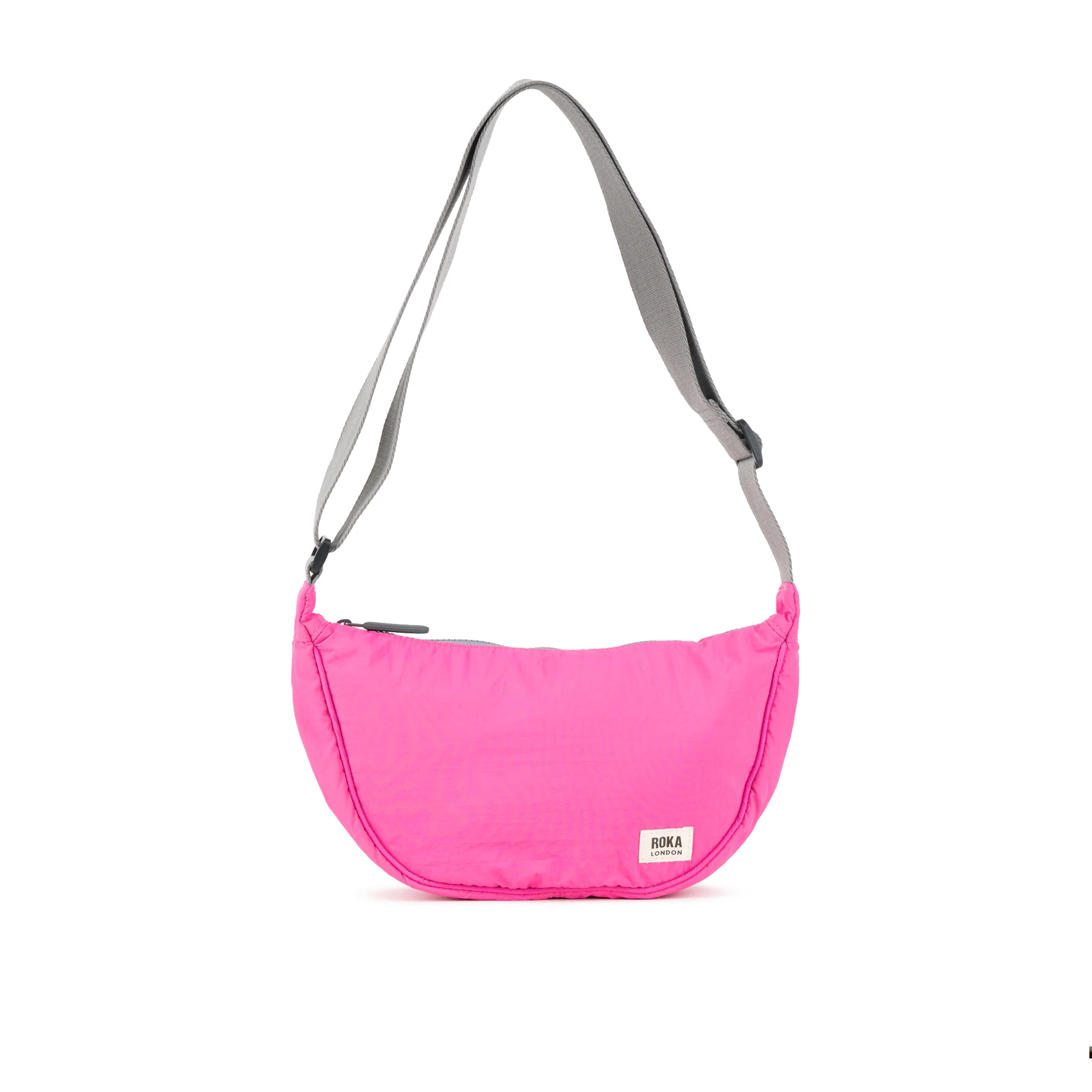 Farringdon Half Moon Bag in Hot Pink Taslon