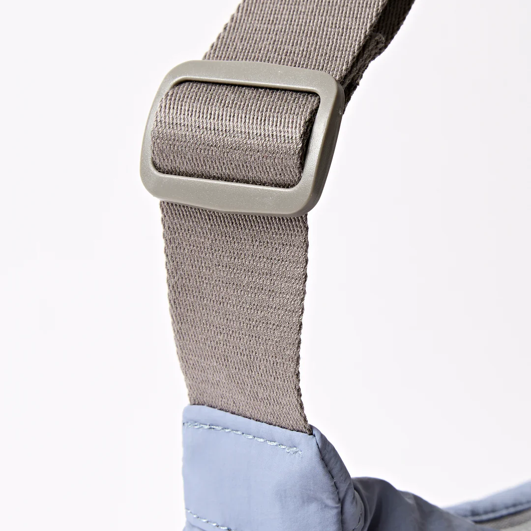 Farringdon Half Moon Bag in Retro Blue Taslon - Image 5