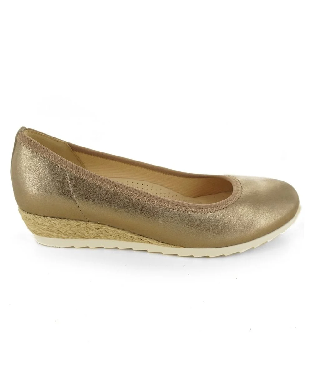 Ladies Epworth Metallic Modern Ballerina Shoes - Image 3