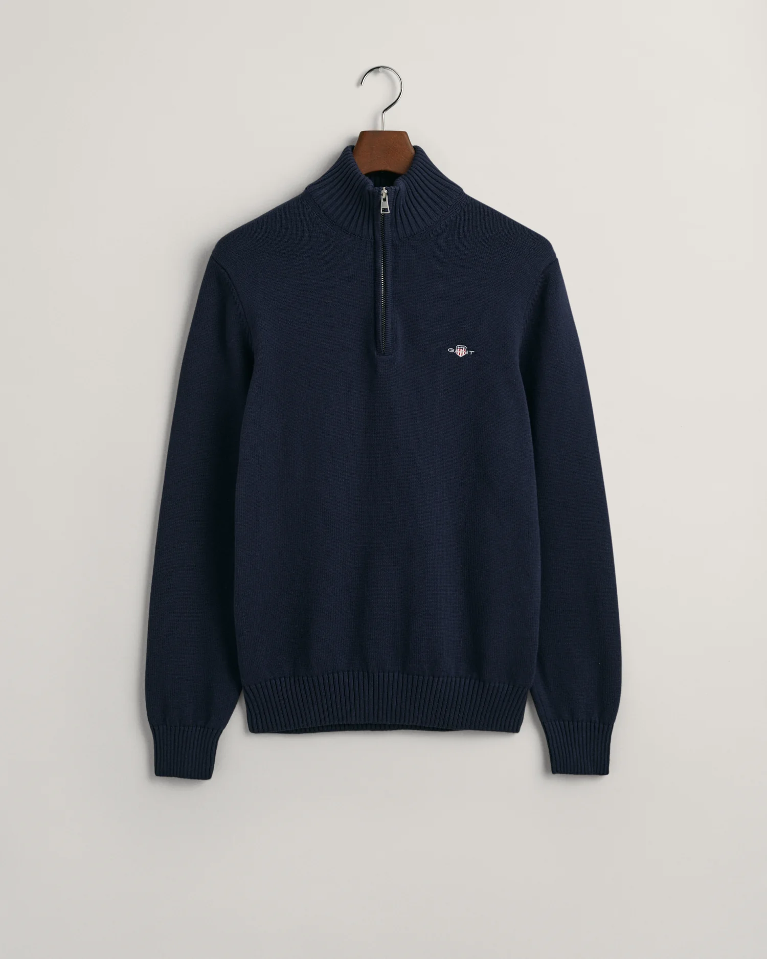 Casual Cotton Half-Zip Sweater - Image 32