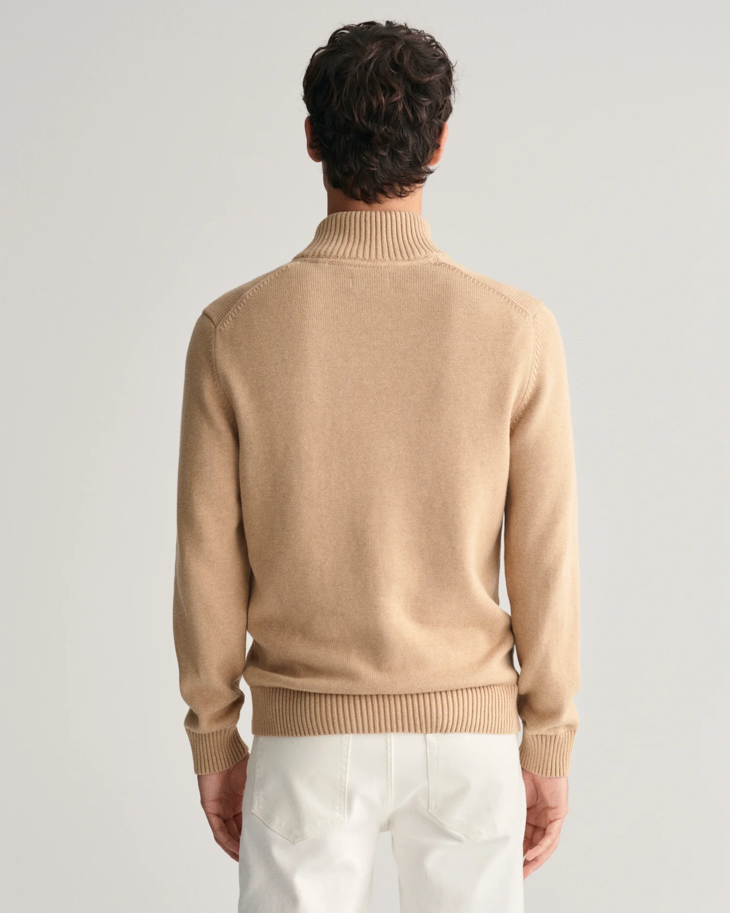 Casual Cotton Half-Zip Sweater - Image 4
