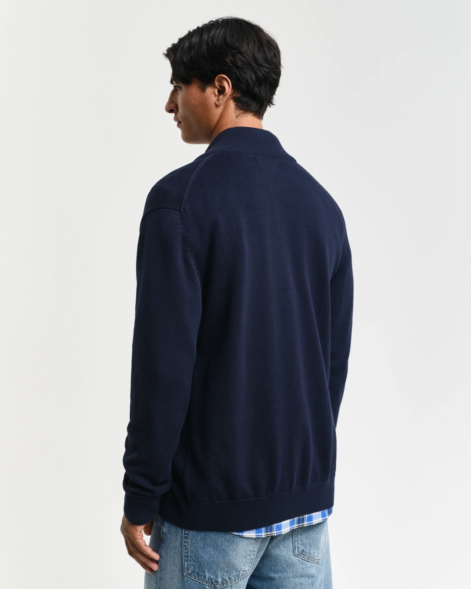 Casual Cotton Zip Cardigan - Image 3