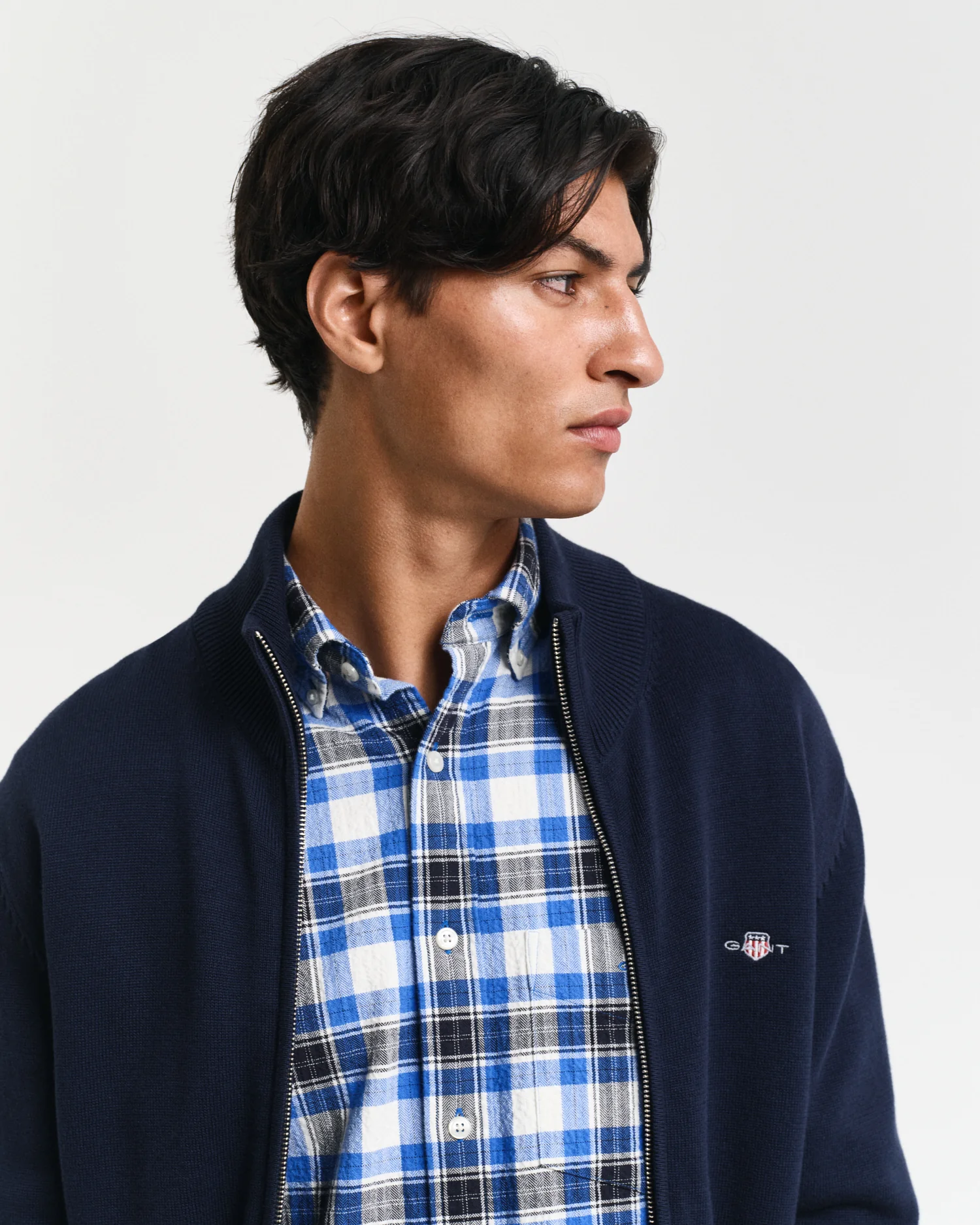 Casual Cotton Zip Cardigan - Image 4
