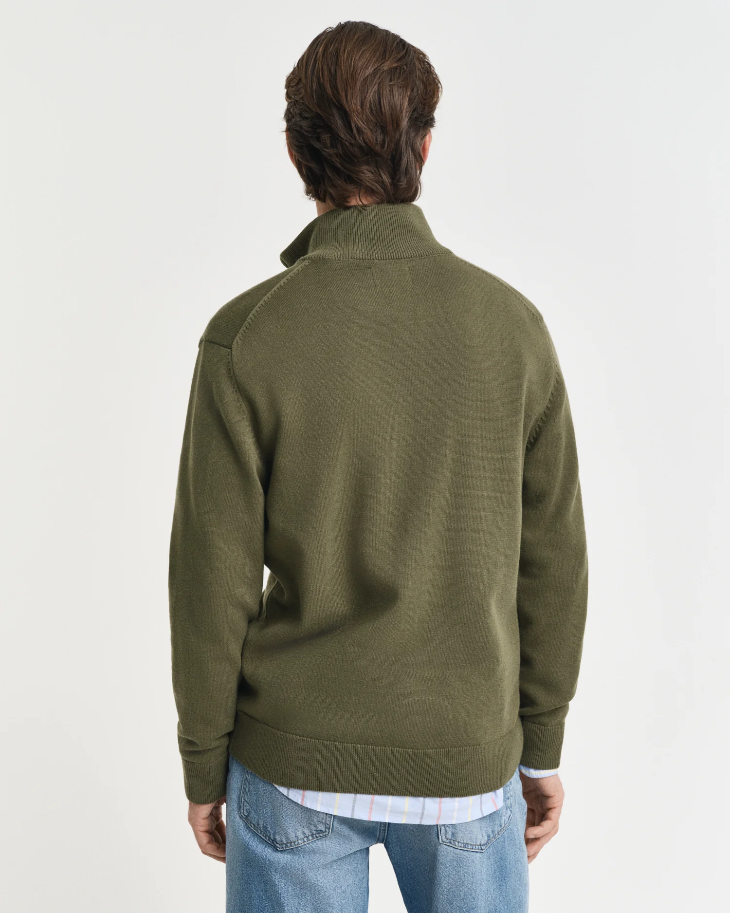 Casual Cotton Zip Cardigan - Image 6