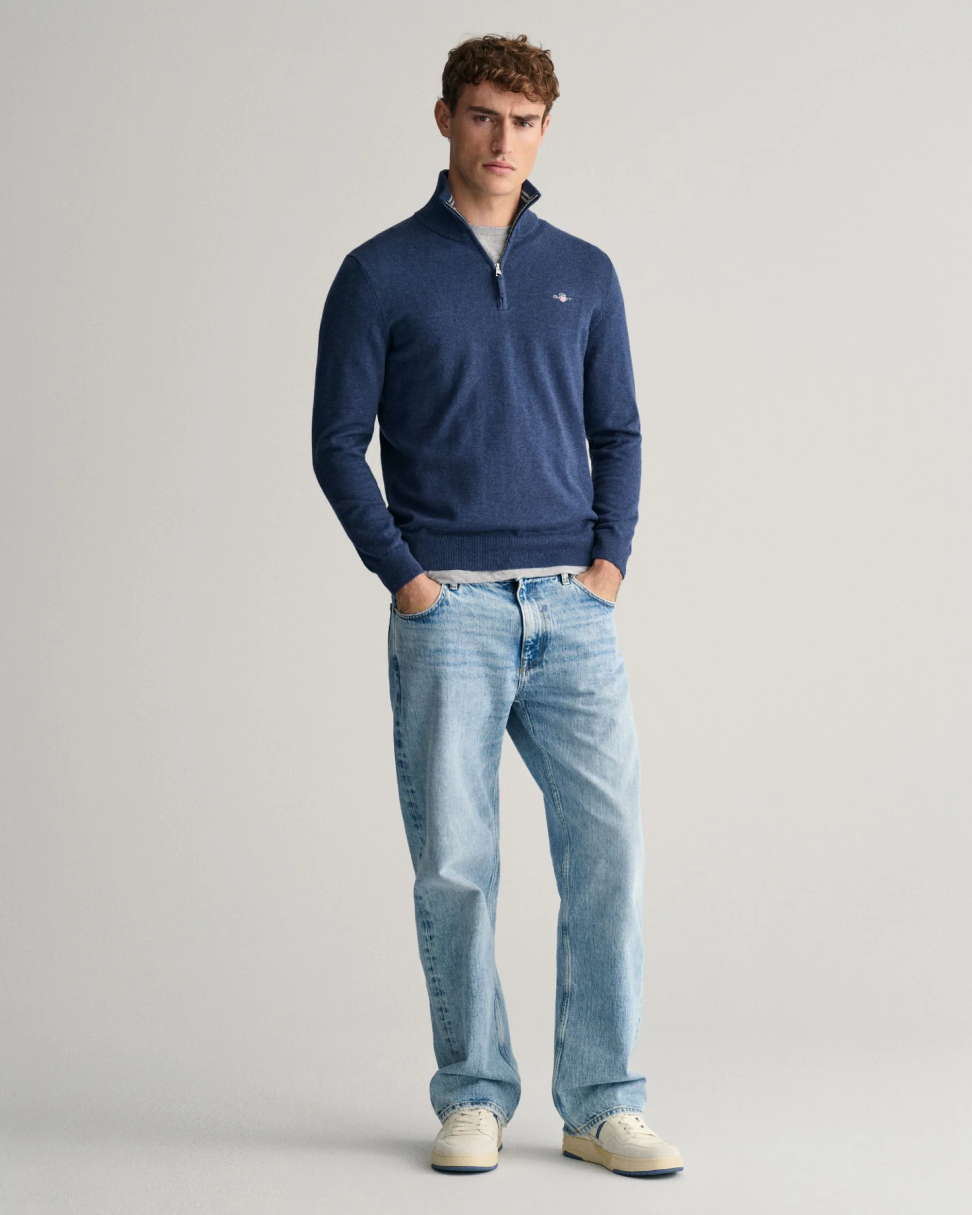 Classic Cotton Half-Zip Sweater