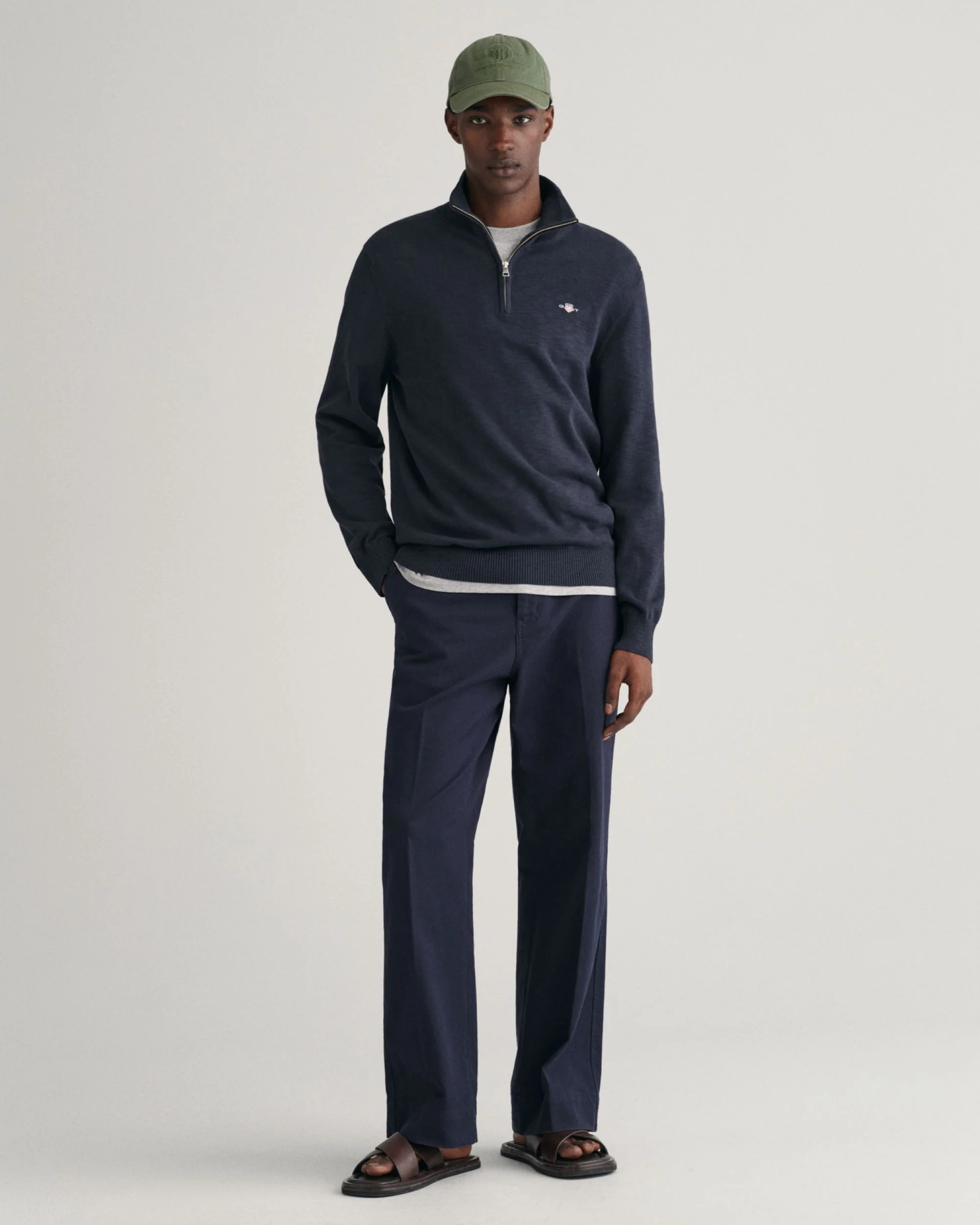 Cotton Flamme Half-Zip Sweater - Image 4