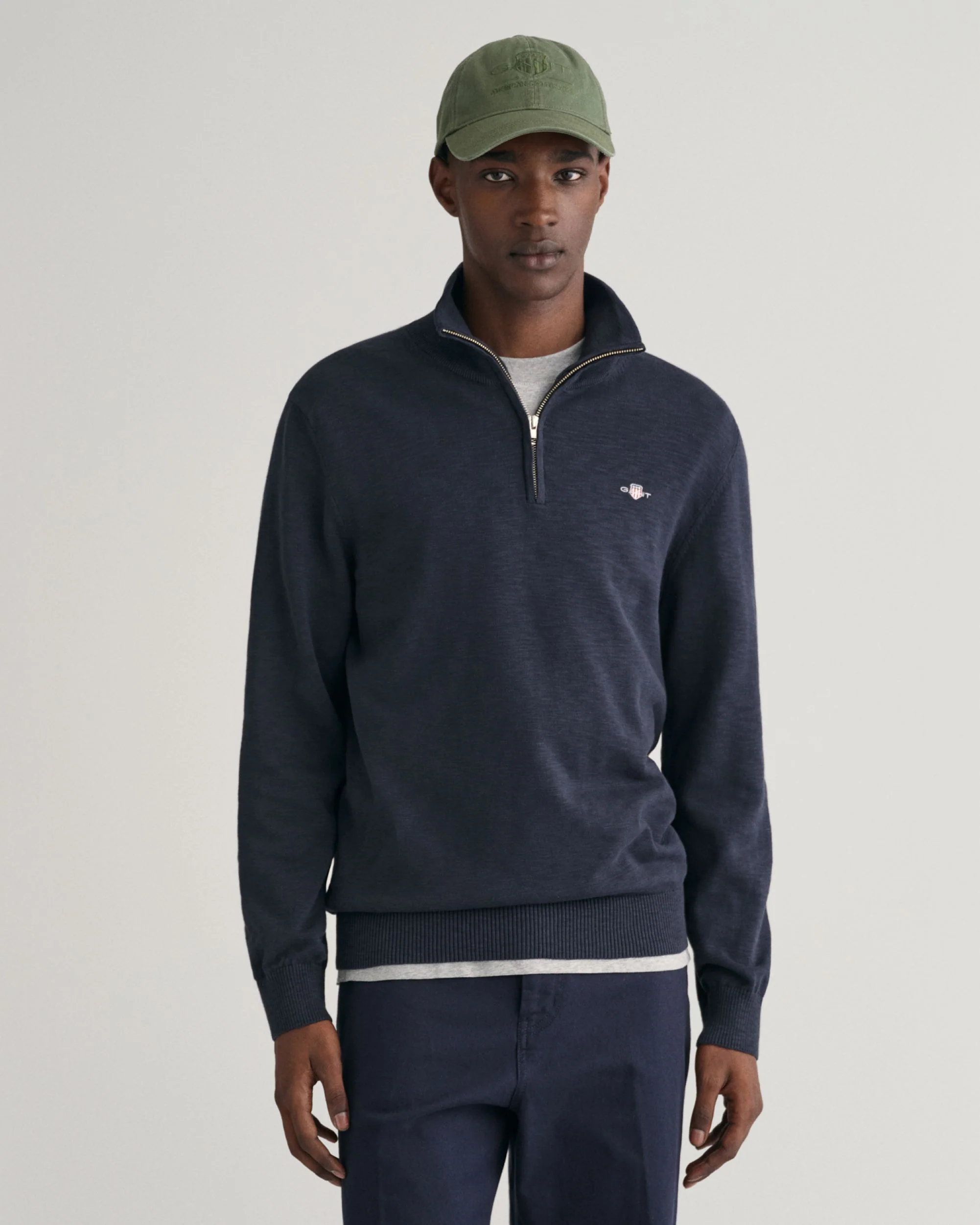 Cotton Flamme Half-Zip Sweater - Image 7